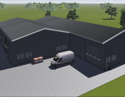 Nieuwbouw bedrijfshal Kilder