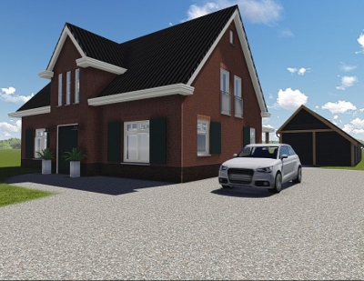 Nieuwbouw woonhuis met bijgebouw te Zeddam